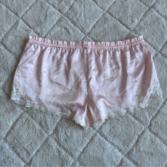 Victoria's Secret | Blush Pink Silky Lace Trim Sleep Shorts | Size Small - Picture 4 of 14